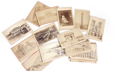 A collection of 26 b/w prospect photographs from Paris, Nice and Monaco....