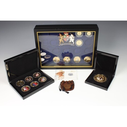 A collection of Bradford Exchange Royal commemorative coins ...