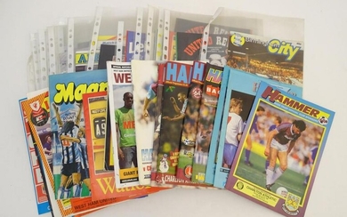 A large quantity of football programmes covering West
