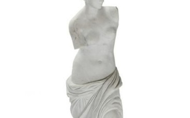 A marble sculpture of the Venus de Milo