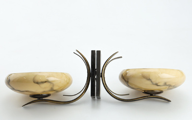 A pair of Art Déco wall lamps, 1920/30s.