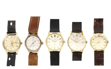 A selection of gentleman's mechanical wristwatches for repai...