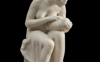 AUGUST HUDLER (Odelzhausen, Germany, 1868-1905). "Maternity," 1902. Marble. Signed and dated.