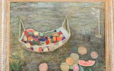 Adele Brandwen Oil Painting of Still Life w Fruit