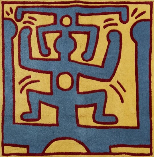 After Keith Haring, American 1958-1990- Blue Men,...
