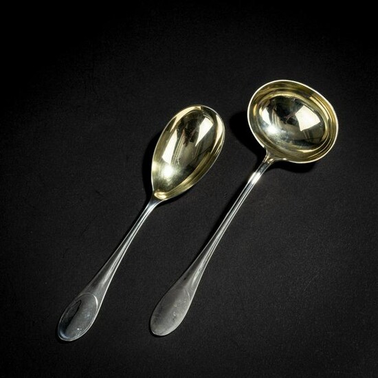 Albin Mueller, Set of two pieces of serving cutlery