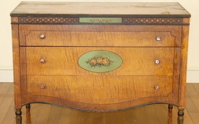 American 1920s Tiger Maple Chest