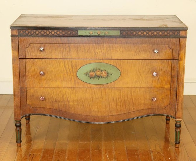 American 1920s Tiger Maple Chest