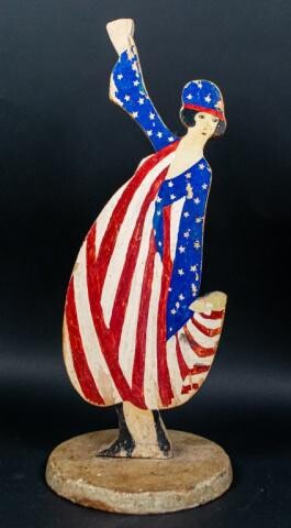 American Folk Art Patriotic Wood Carving
