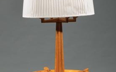 American Modernist Butternut Lamp Table