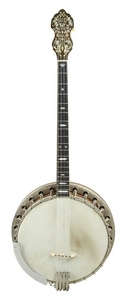 American Tenor Banjo - Bacon Banjo Company, Groton Connecticut, c. 1926, Style A, serial number 21154, the dowel stick stamped, the back cover bearing the maker’s label and dated 1926, with original case.