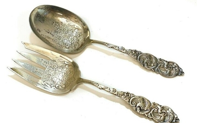 Amston Sterling Silver Serving Spoon & Fork