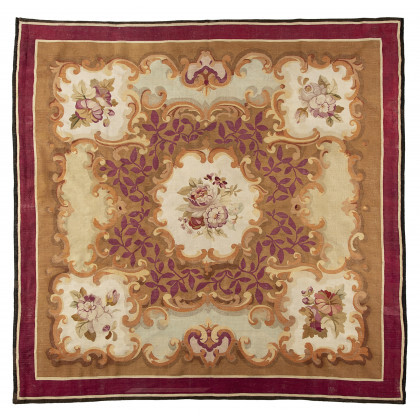 An Aubusson carpet, France, late 19 century (cm 204x198)