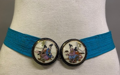 An early 20th Century Japanese belt buckle, an exquisite exa...