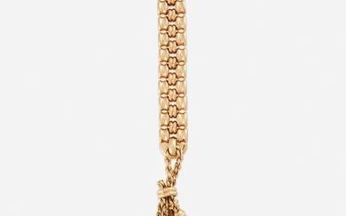 An eighteen karat gold bracelet and necklace, Italy
