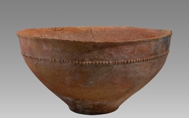 Ancient Holy Land Early Bronze Age Large Terracotta Bowl c.2500 BC.