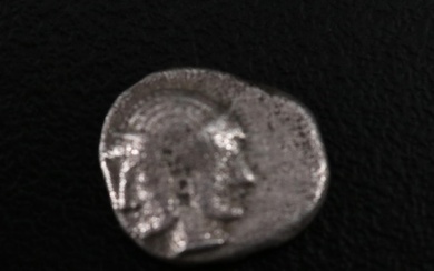 Ancient Mysia, Lampsakos AR Diobol Coin, ca. 400 B.C.