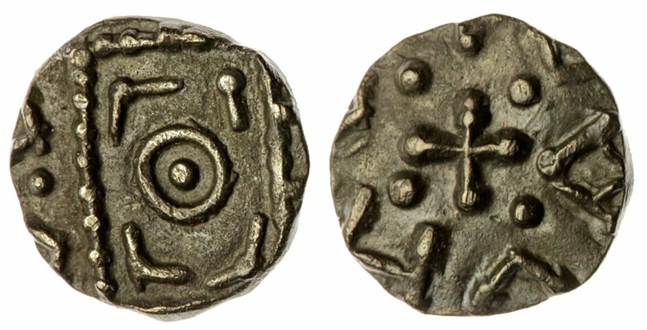Anglo Saxon-England, Continental Phase (695-740), Sceat, Series D, Type 8, Anonymous Issue, cen...