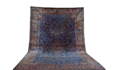 Antique Persian Kashan Carpet