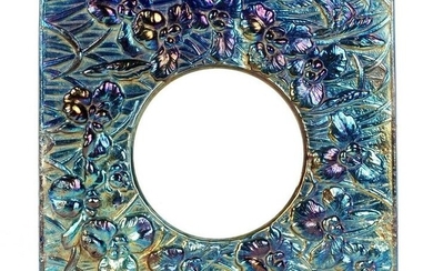 Attrib Tiffany Favrile Iridescent Glass Tile Frame