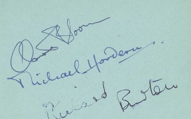 Autograph Album.- Incl. Richard Burton