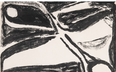 BRAM VAN VELDE (1895-1981) SANS TITRE, 1966 Lithographie en noir...