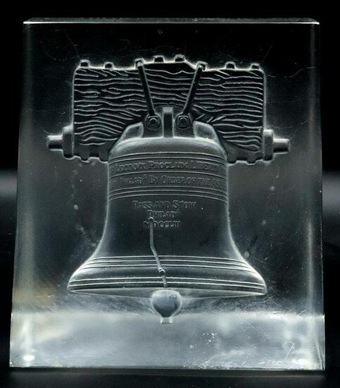 Baccarat "Liberty Bell" Crystal Sculpture