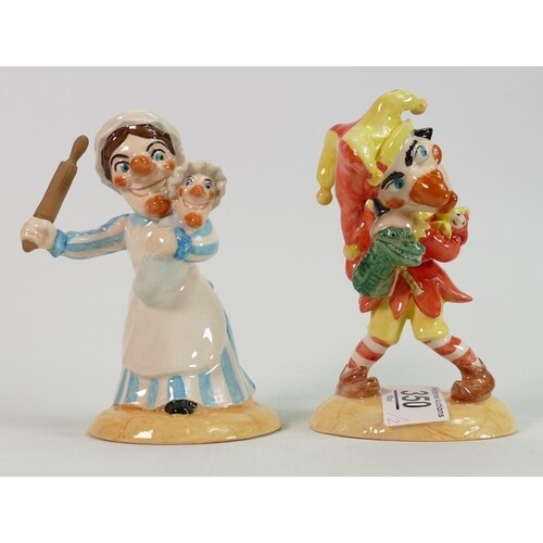 Beswick Punch & Judy figures: limited edition, boxed with ce...