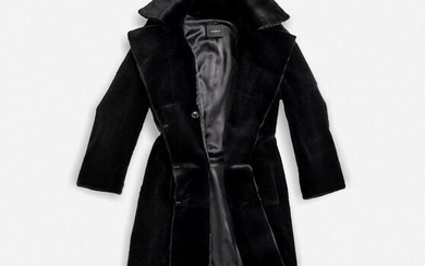 Black Sheared Mink Fur Coat, AKRIS