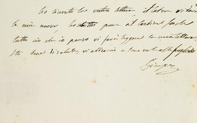 Bonaparte, Joseph "Eigenhändiger Brief mit