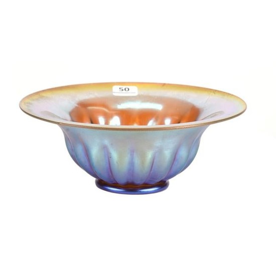 Bowl, Art Glass Signed L.C. Tiffany-Favrile #3371