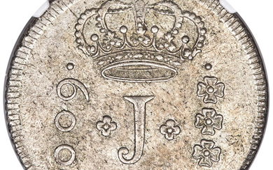 Brazil: , Jose I 600 Reis 1756-R MS62 NGC,...