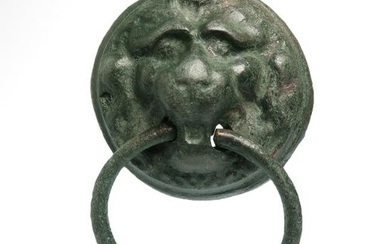 Bronze Lion Mask Applique, Roman 2nd-3rd Century A.D.