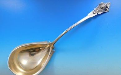 Bull by George Sharp Sterling Silver Soup Ladle Gold washed 12 1/2" Serving