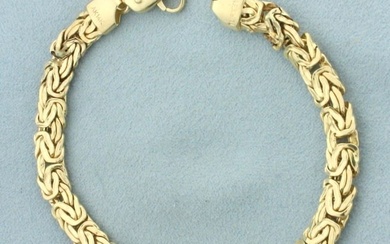 Byzantine Link Bracelet in 14k Yellow Gold