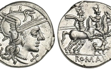C. Antestius, Denarius, Rome, 146 BC; AR (g 3,65; mm...