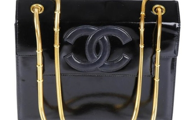 CHANEL - a vintage box chain handbag. Designed with a