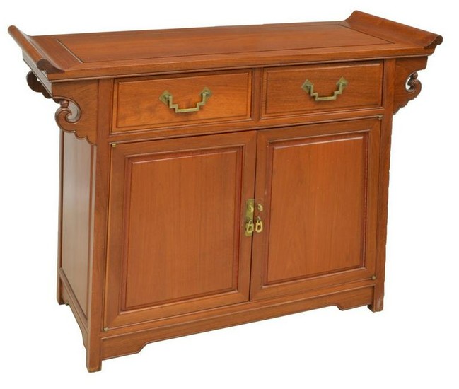 CHINESE PAGODA STYLE CONSOLE CABINET
