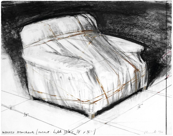 CHRISTO (B. 1935), Wrapped Armchair, Project