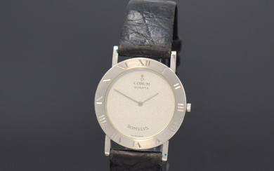 CORUM rare platinum wristwatch series Romulus reference 50.101.70, Switzerland around...