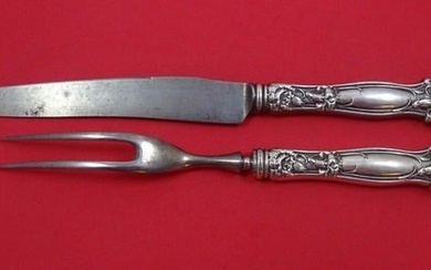 Carnation by Wallace Sterling Silver Steak Carving Set 2pc HHWS