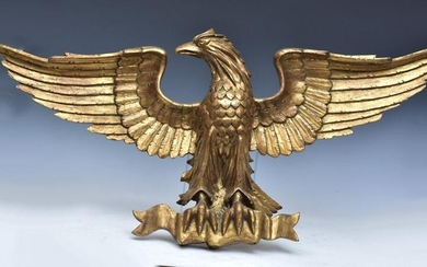 Carved Wood Gilt Eagle