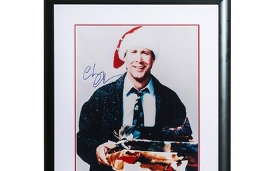 Chevy Chase Signed Christmas Vacation Photo