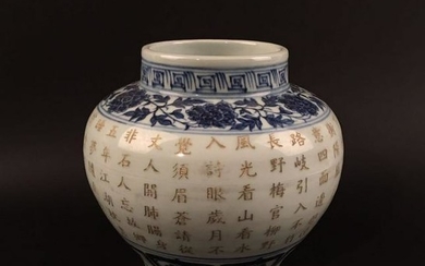 Chinese Blue-White Porcelain Jar