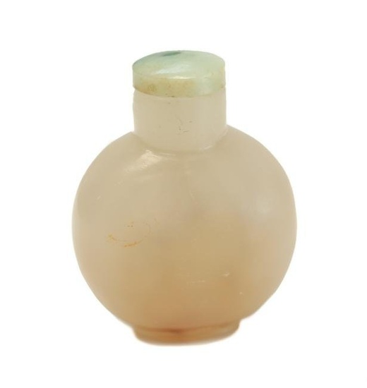 Chinese Celadon Jade Snuff Bottle