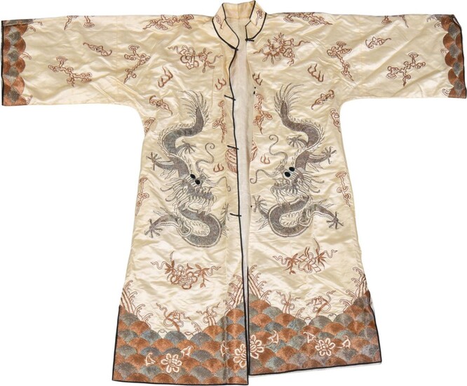 Chinese Embroidered Silk Dragon Jacket