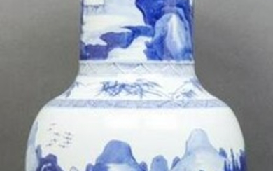 Chinese Kangxi Period Porcelain Blue & White Vase