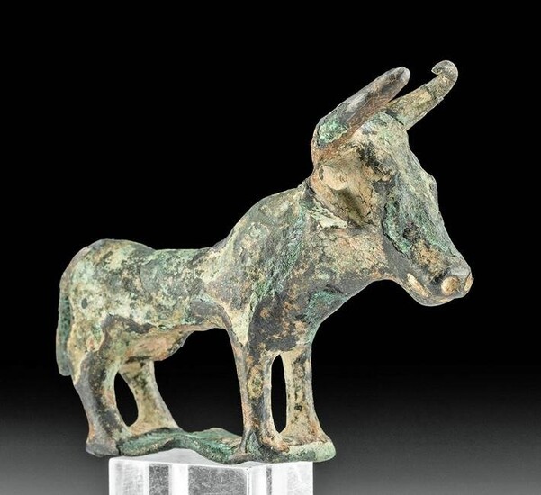 Chinese Mongolian Ordos Bronze Bull Effigy