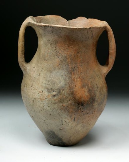 Chinese Neolithic Pottery Twin-Handled Urn