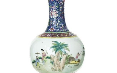 Chinese porcelain figurines vase, Minguo / Republic